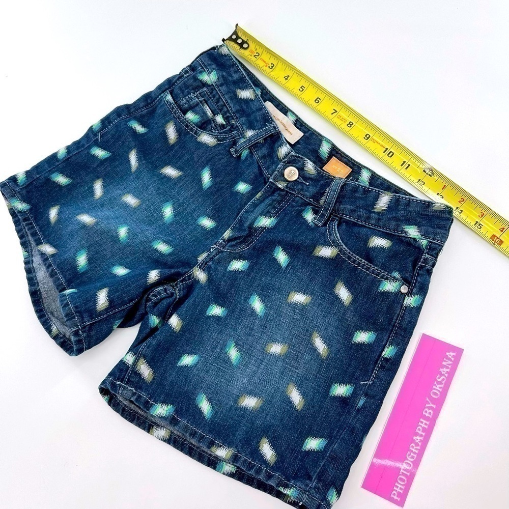 ANTHROPOLOGIE Pilcro Stet Ikat Print Denim Shorts Size 27 - Picture 6 of 12